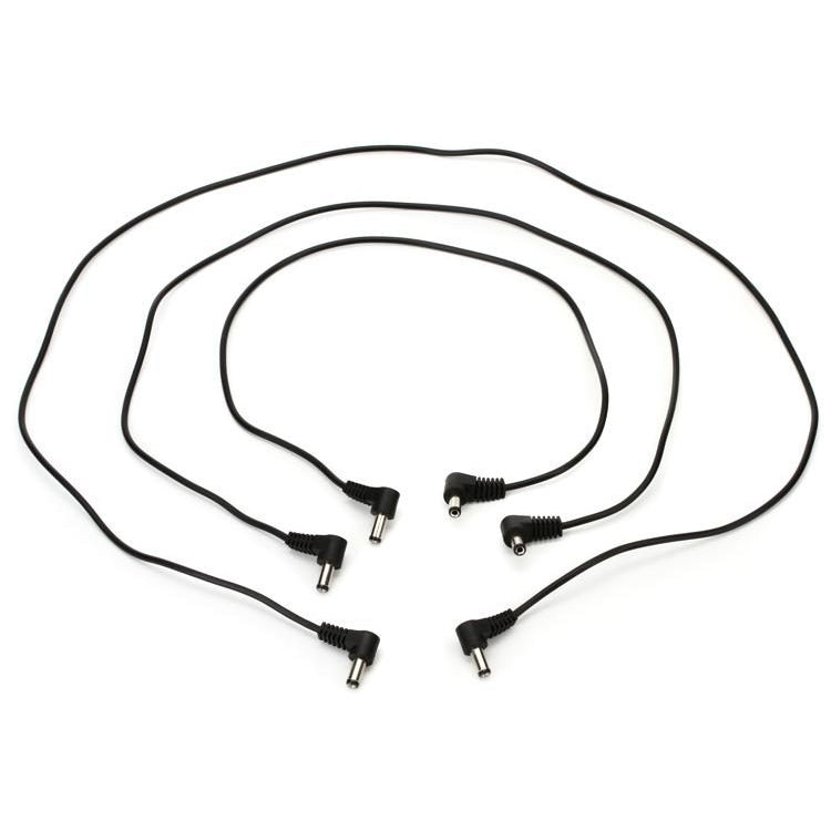 Voodoo Lab RMIX DC Cables 2.1mm Right Angle 18 / 24 / 36in 3 Pack