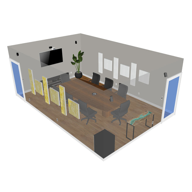 Primacoustic Clarity Acoustic Room Kit for Office Boardrooms / Shared Offices (120 sq. ft.)