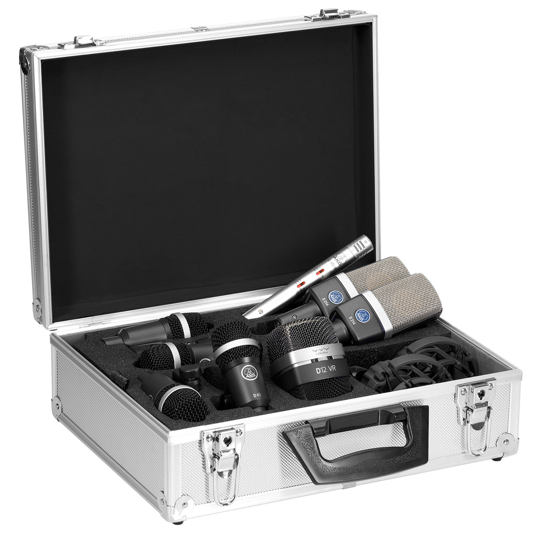 AKG Drumset Premium - Includes 1x D12VR, 2x C214, 1x C451, 4x D40