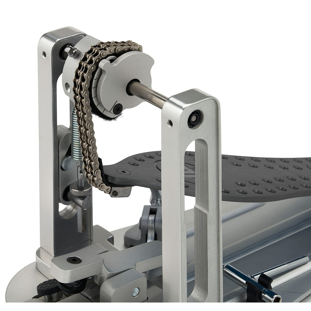 DW CPMCDGR Machined Chain Drive Single w/ Gray Footboard & Heel