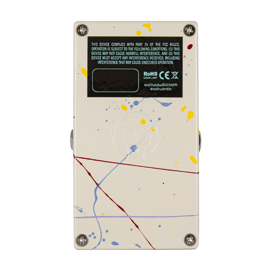 Walrus Audio Voyager Pre-Amp Overdrive 10-Year Anniversary Splatter Paint (Cream)