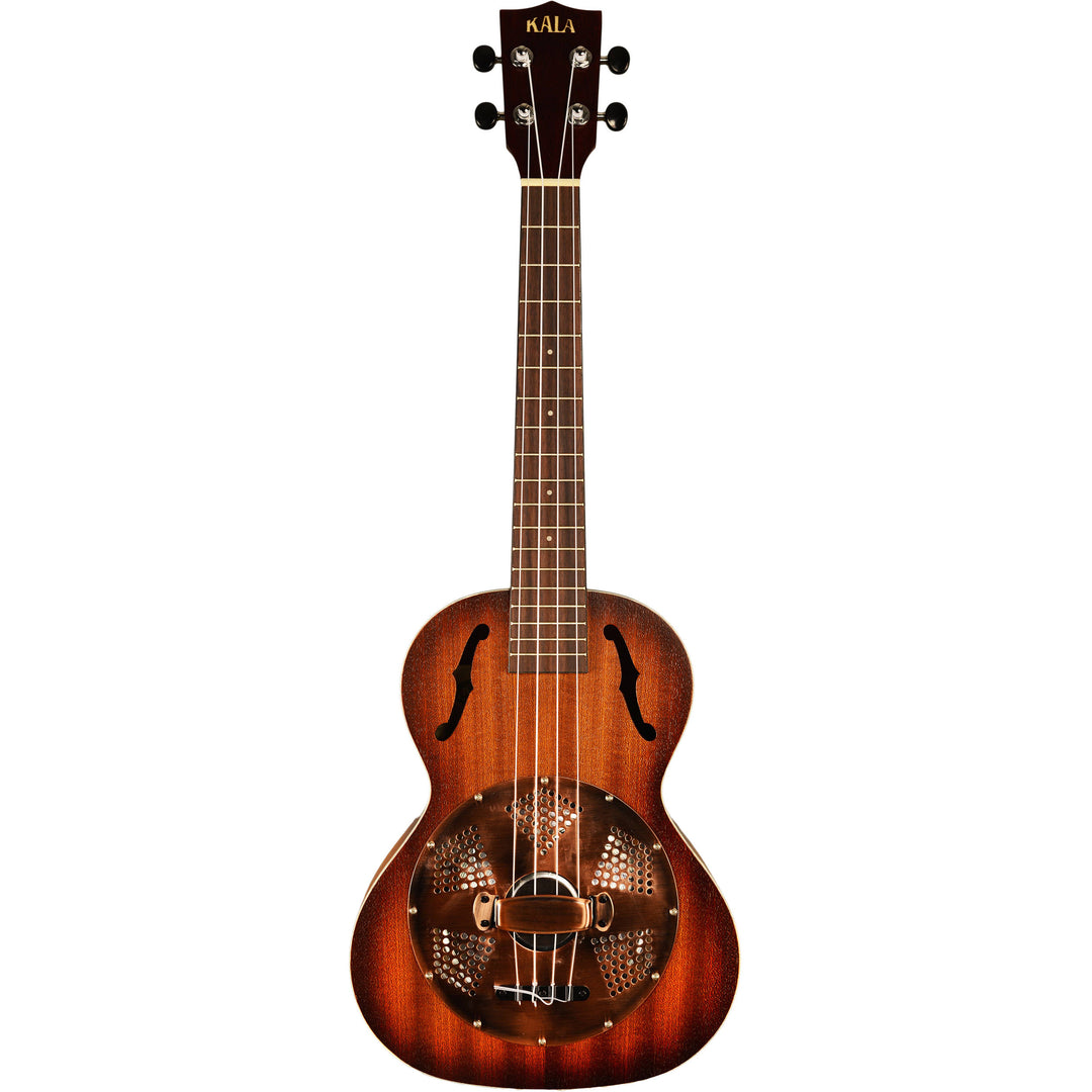 Kala KA-RES-BRS Tenor Resonator Brass Ukulele - Satin Mahogany Burst