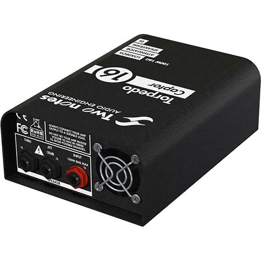 Two Notes Torpedo Captor (16 Ohm) Reactive Load Box, Attenuator, Amp DI and Analog Cab Simulator