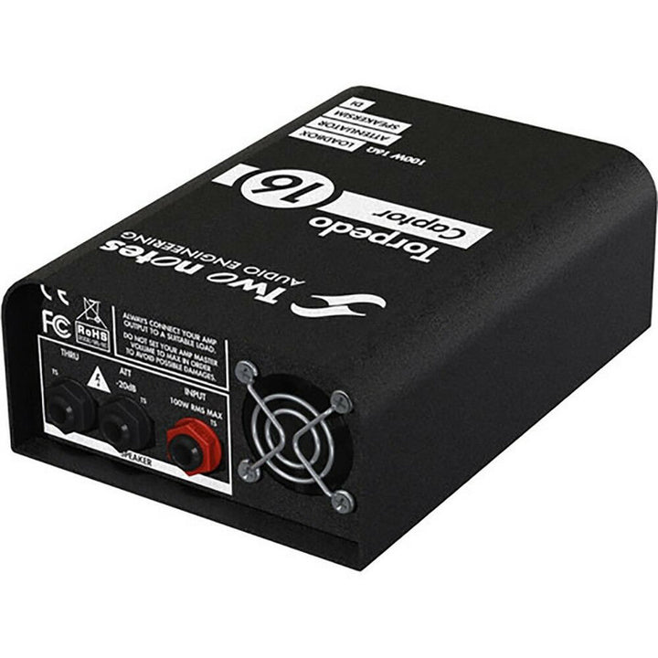 Two Notes Torpedo Captor (16 Ohm) Reactive Load Box, Attenuator, Amp DI and Analog Cab Simulator