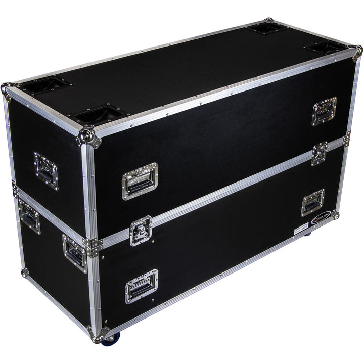 Odyssey FZ2FSM50W Dual Flat-Screen Monitor Case with Casters - 50” to 58”