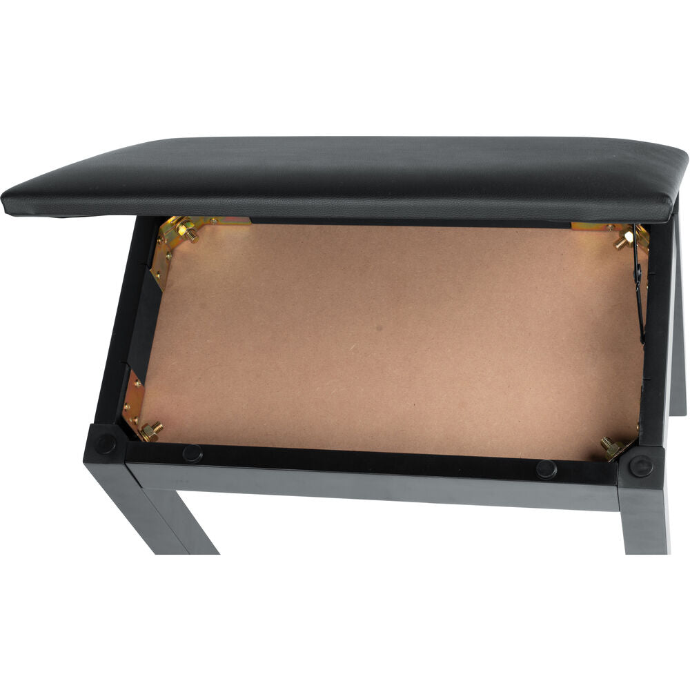 Gator Deluxe Wooden Piano Bench - Black