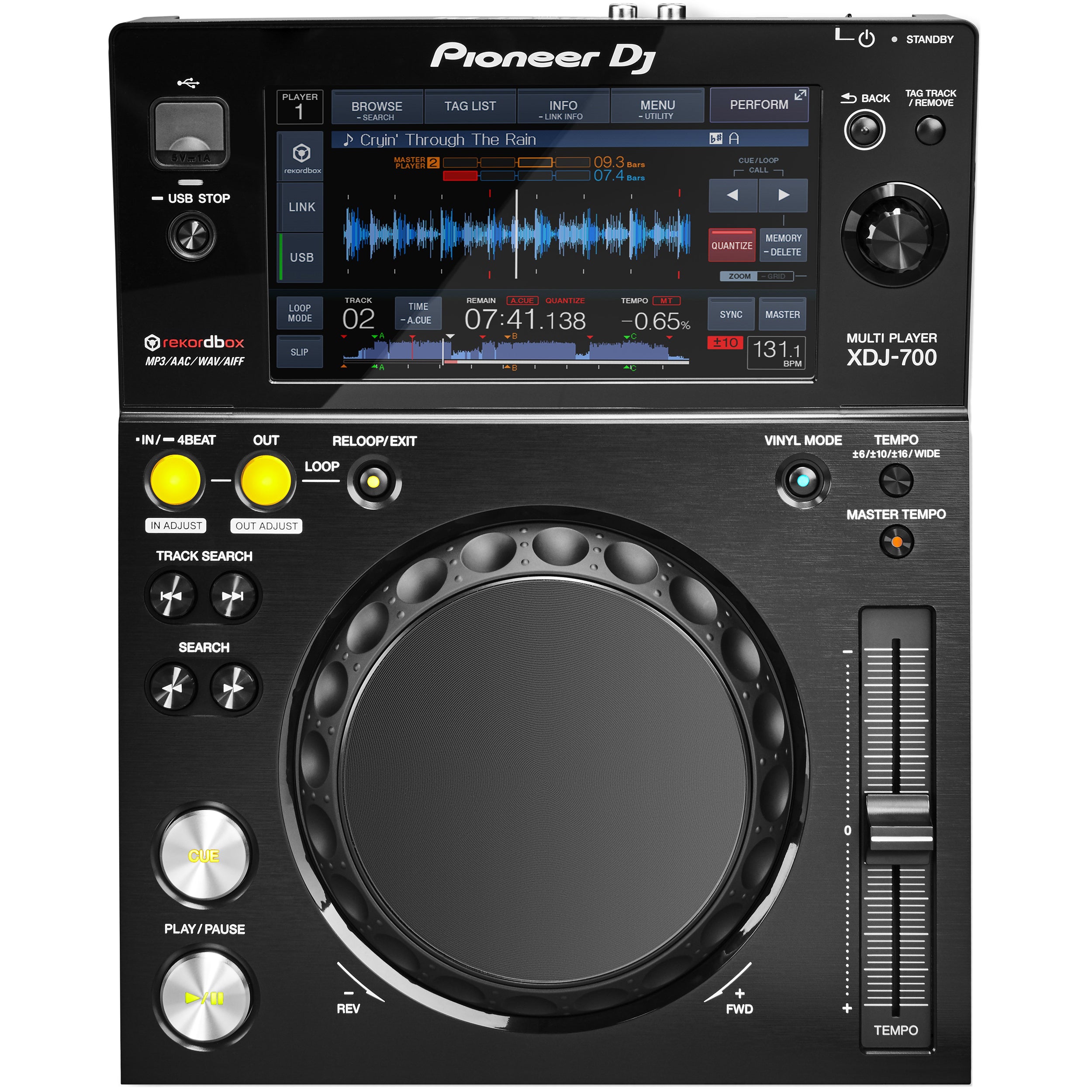 Pioneer XDJ-700 Compact Digital Deck Media Controller for