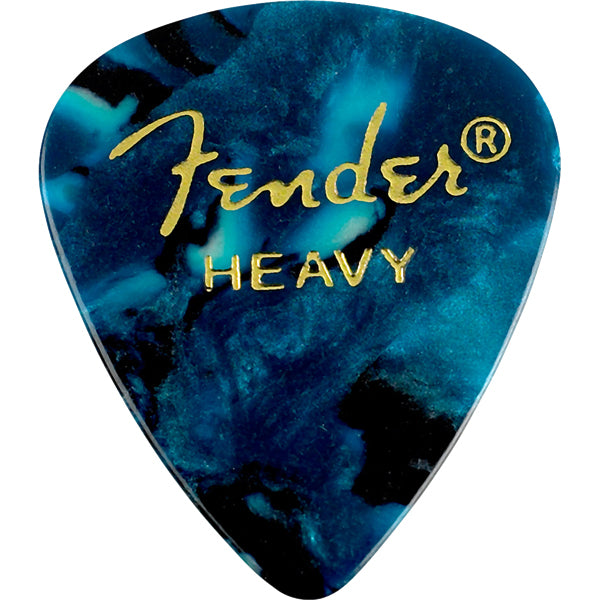 Fender Guitar Picks 351 Shape Premium Picks (12-Pack) Heavy - Ocean Turquoise