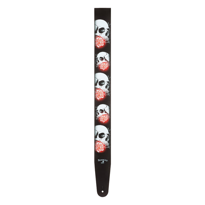 D'Addario ALCHEMY LEATHER GUITAR STRAP - LUMINOUS ROSE