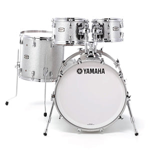 Yamaha Absolute Hybrid Maple 4-Piece Shell Pack 18” Bass Drum (No Snare) - Silver Sparkle