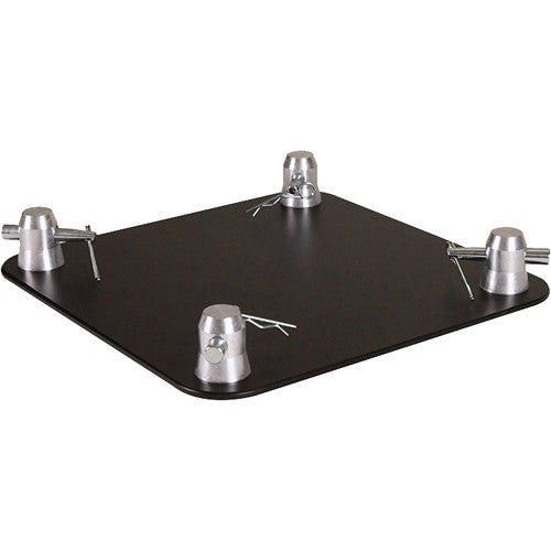 Global Truss F34-SQ-4137-BLACK 12in x 12in Base Plate -Aluminium