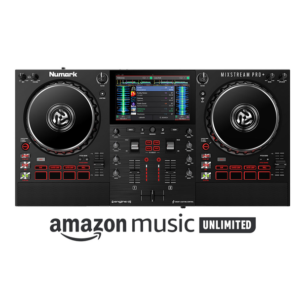 Numark MIXSTREAM PRO+ Standalone Streaming DJ Controller w/ Amazon Music