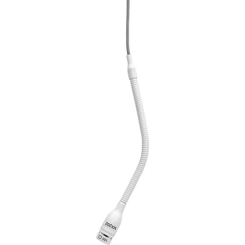Shure MX202 Overhead Hanging Condenser Microphone Cardioid Inline XLR White
