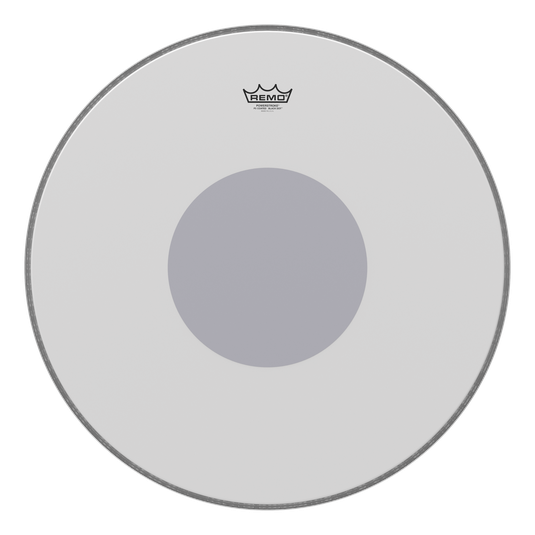 Remo P3-1118-10 - 18''Bass, Powerstro3,Coated No Stripe, Bottom Black Dot
