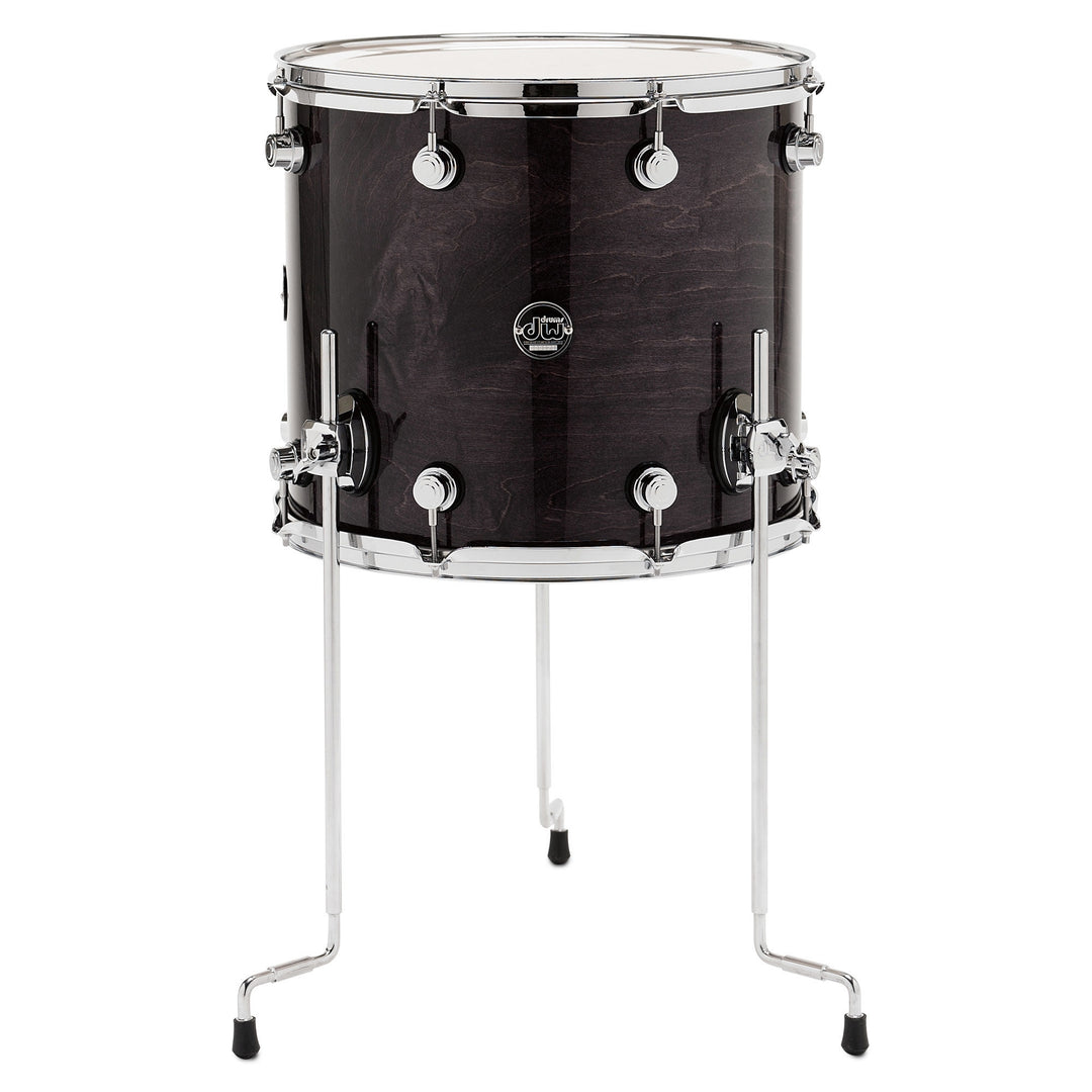 DW Performance Series Floor Tom 14x16 Gloss Lacquer - Ebony Stain