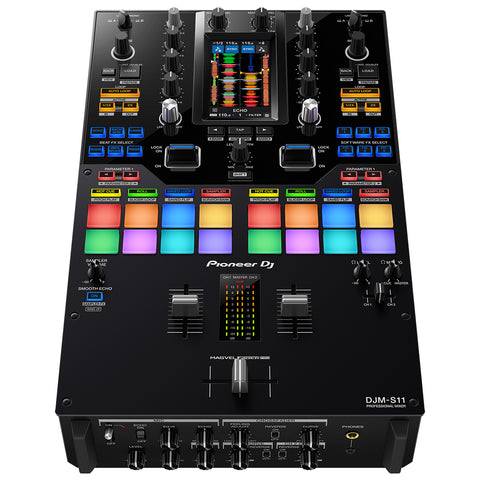 Pioneer DJ DJM-S11 Professional Scratch Style 2-Channel DJ Mixer - Black