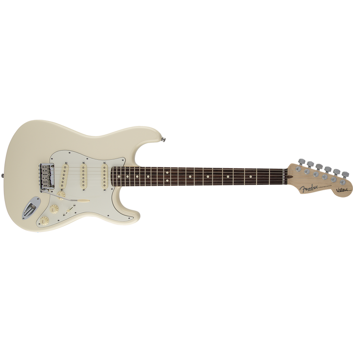 Fender Jeff Beck Stratocaster Rosewood Fingerboard (Olympic White) Electric Guitar