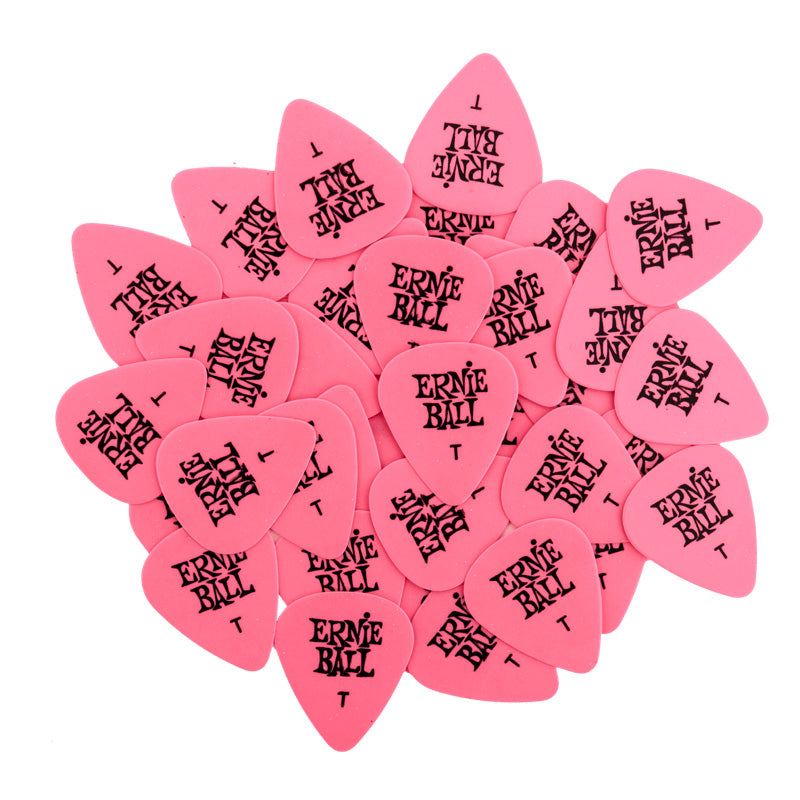 Ernie Ball Guitar Picks (Bag of 144) - Thin Pink