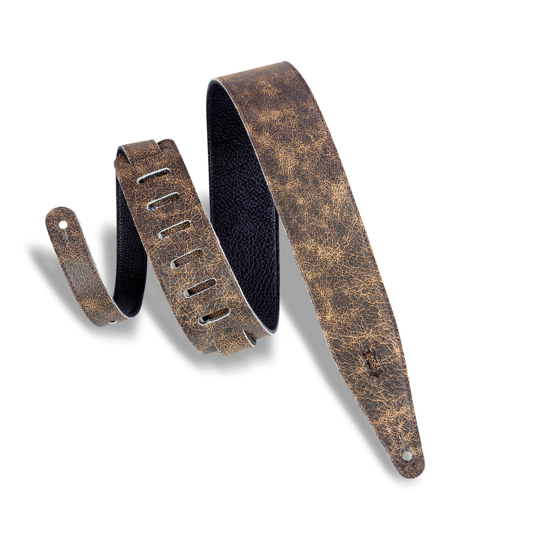 Levy's MG317BOG-BRN Garment Leather Guitar Straps