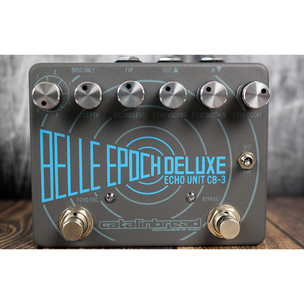 Catalinbread Belle Epoch Deluxe Echo Unit CB-3 Guitar Pedal (Grey and Blue)