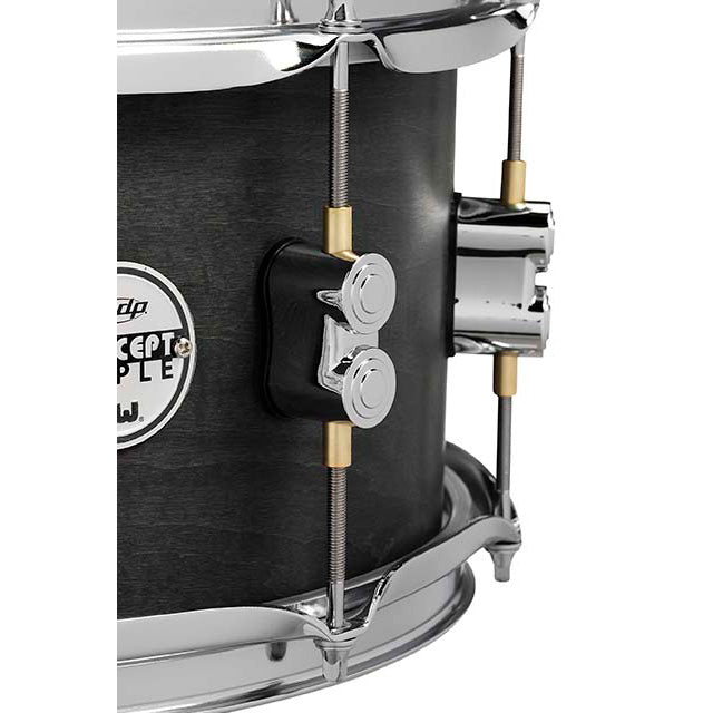 PDP Concept Maple 5.5x14 Snare Drum 10-Ply w/ Black Wax Finish & Chrome Hardware - Satin Black