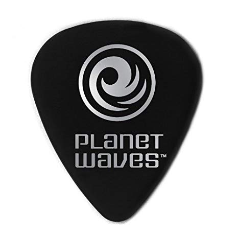 D'Addario 1CBK2-10 - 10 STD-PICK-CEL-BLACK- LIGHT