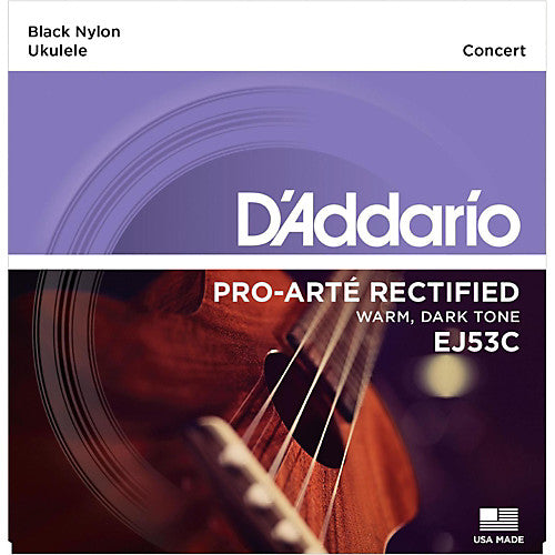 D'Addario EJ53C - SET HAWAII UKE BLACK NYLON