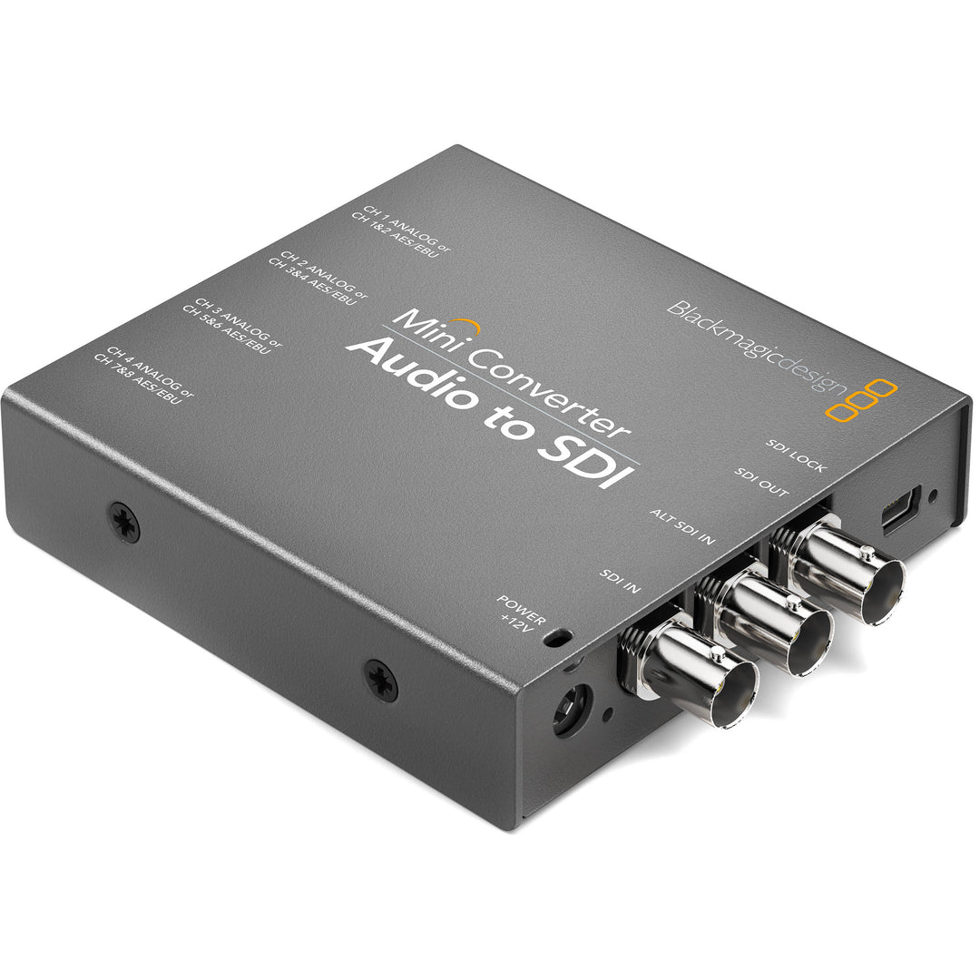 Blackmagic Design Mini Converter Audio to SDI with 12V Power Supply