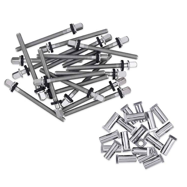 DW SMTP50S55 True Pitch 50 Tension Rod w/ Receiver Nut for 5.5'' Deep Snare Drums (20 Pack)