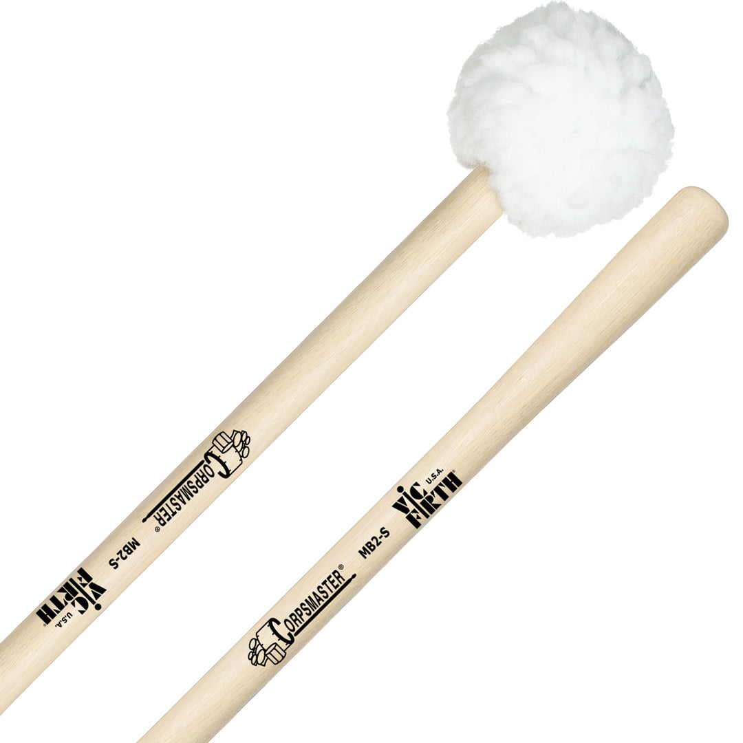 Vic Firth MB2S Corpmaster Medium Puff Marching Bass Drum Mallets