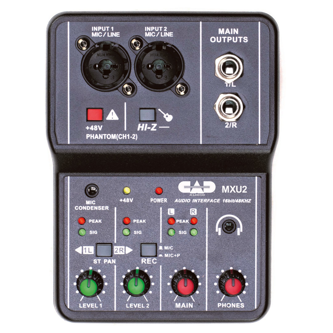CAD Audio MXU2 - 2-Channel Mixer W/ USB Interface