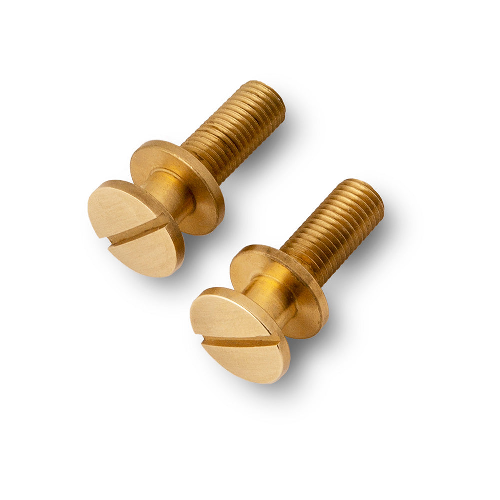PRS Stoptail Studs (Meetric) - Unplated Polished Brass