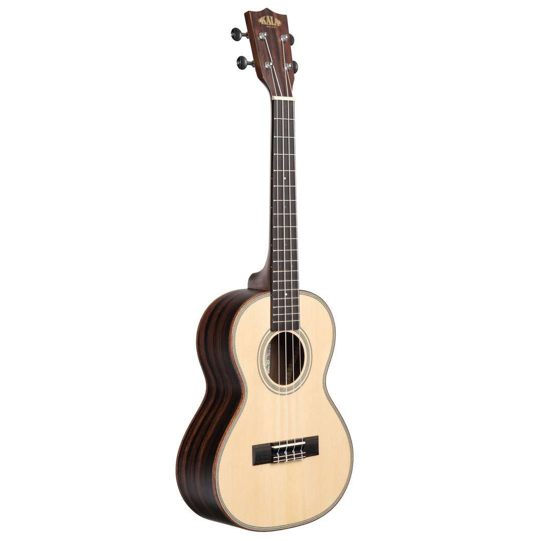 Kala KA-SSEBY-T Solid Spruce Top Striped Ebony Tenor Ukulle