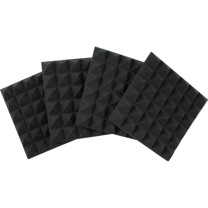 Gator Acoustic Pyramid Panel 12”x12” (4-Pack) - Charcoal