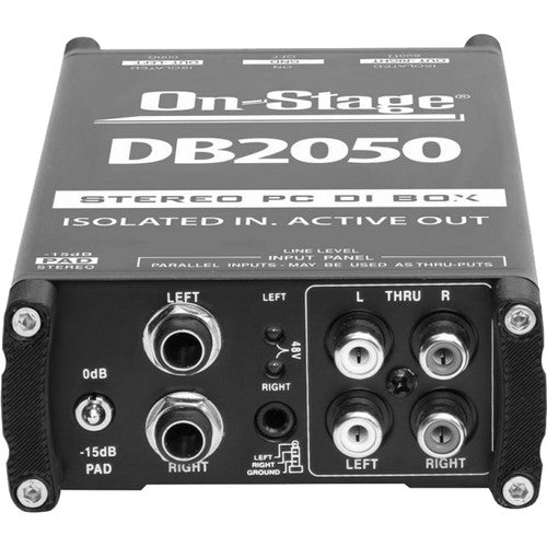 On-Stage DB2050 - Active Stereo Multimedia DI Box