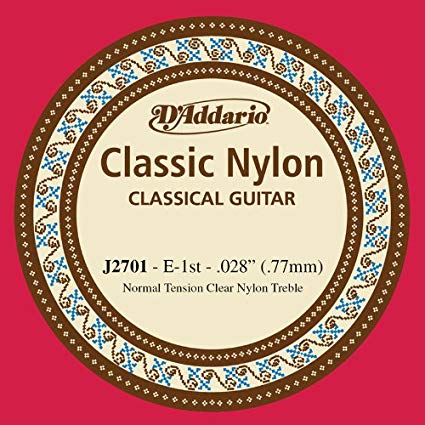 D'Addario J2701 - SNGL STUD NYL 028/J27 1ST NORM