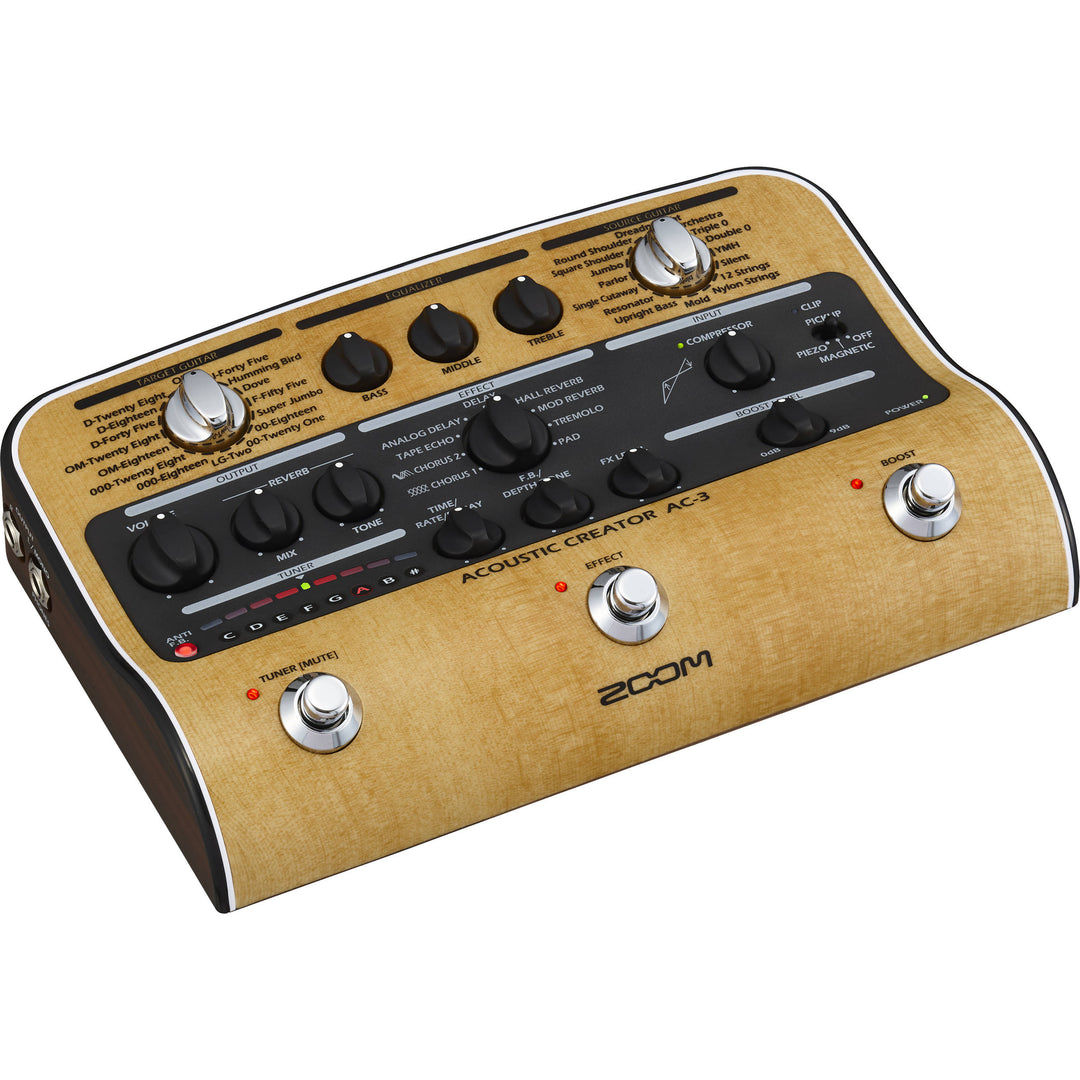 Zoom AC-3 Acoustic Creator DI Guitar Pedal