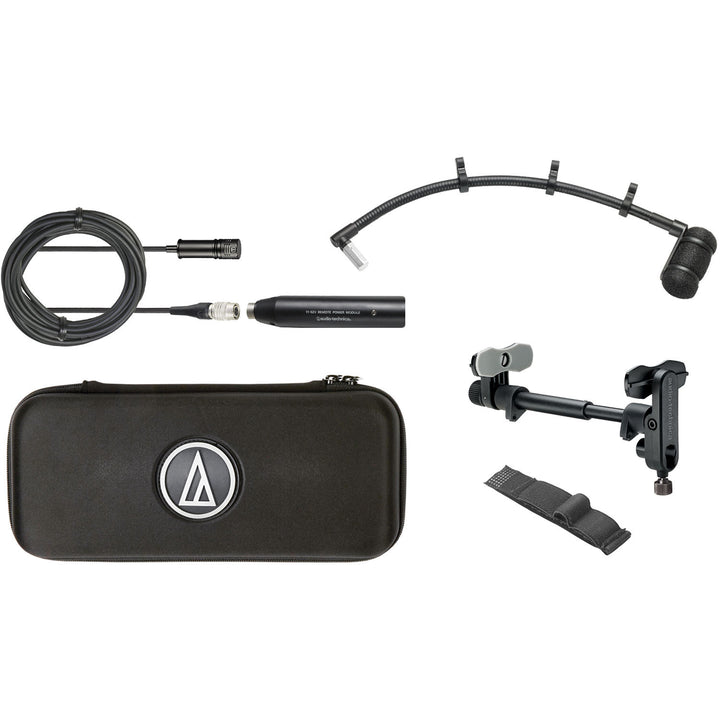 Audio-Technica ATM350 Cardioid Condenser Instrument Microphone 9” Gooseneck w/ Guitar Mount