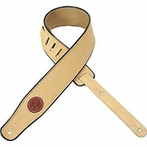 Levy's MSS3-TAN Suede Leather Guitar Straps