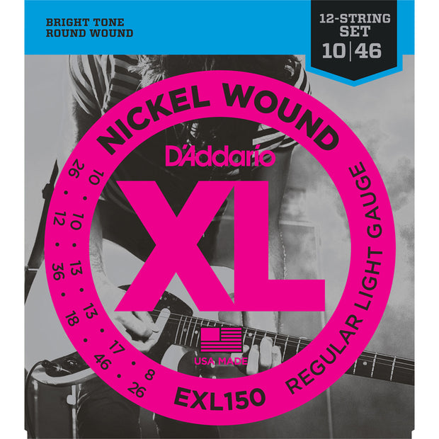 D'Addario EXL150 - SET  GTR XL REG LITE 12STR