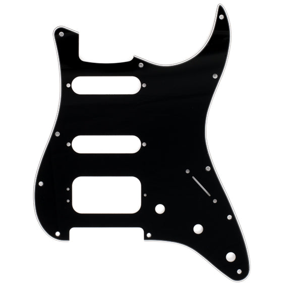 Fender Pickguard for Stratocaster H/S/S 11-Hole Mount 3-Ply - Black