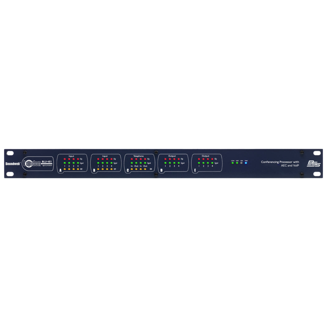 BSS BLU-103 8X8 Conferencing Processor with AEC and VoIP