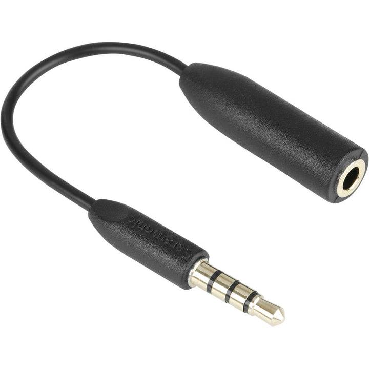 Saramonic SR-UC201 3.5mm TRS Female to 3.5mm TRRS Male Adapter Cable for Smartphones - 3”