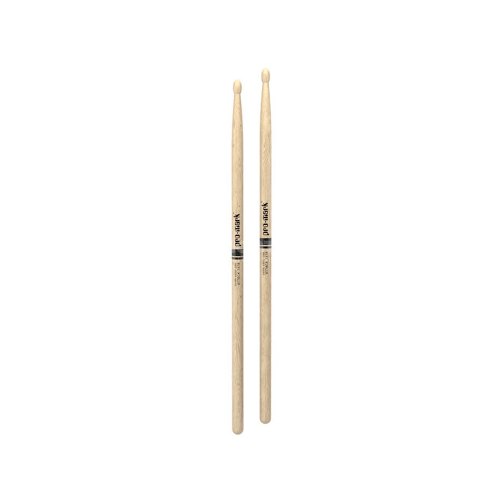 Promark PW747BW-Promark Super Rock Shira Kashi Oak Wood Tip Drumsticks