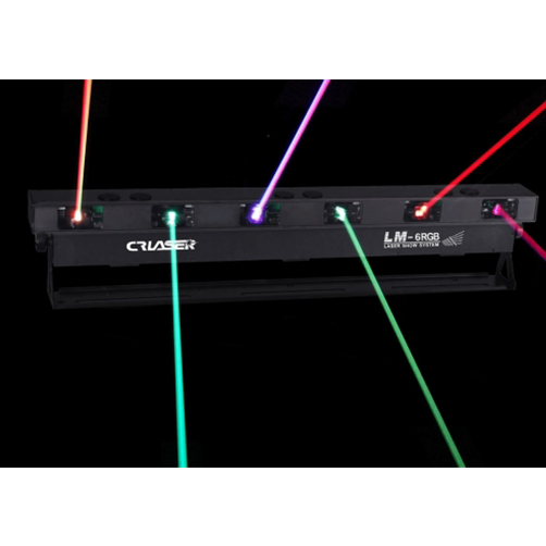 CR LASER LM-6RGB 6x Laser of 1000mW RGB: 300mW Red + 200mW Green + 500 mW Blue
