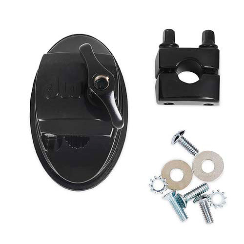 DW Tom Bracket, Pre 2012 w/ Screws - Black Chrome