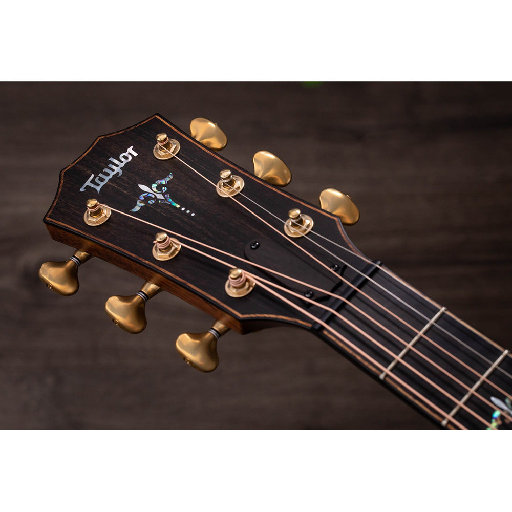 Taylor Guitars Builder's Edition 912ce, Indian Rosewood Back and Sides, West African Crelicam Ebony Fretboard, Expression System ® 2 Electronics, Beveled Cutaway with Taylor Deluxe Hardshell Brown Case