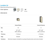 Primacoustic London 10 Room kit for up to 120 sq. ft. (11.1 sqm) (Black)