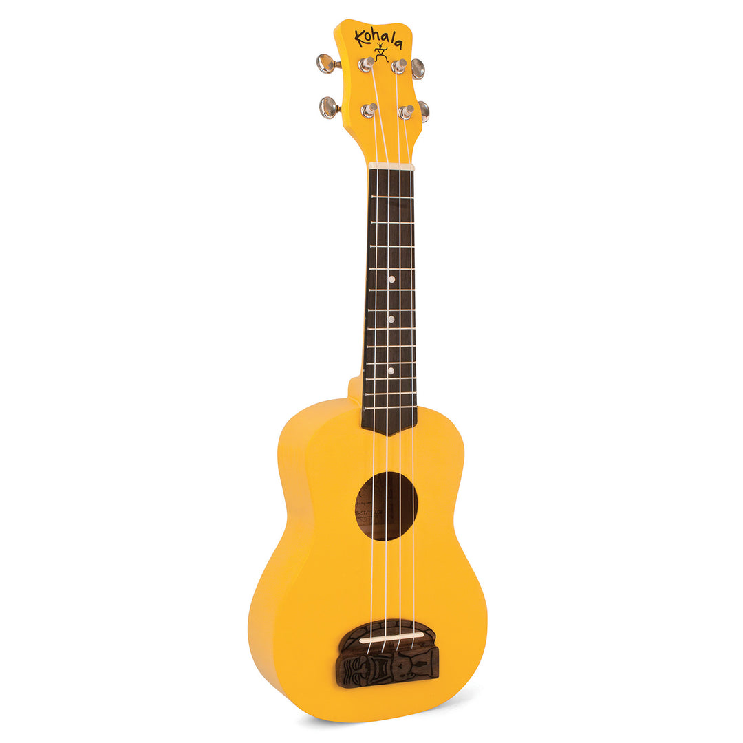 Kohala KT-S Tiki Series Soprano Ukulele - Yellow