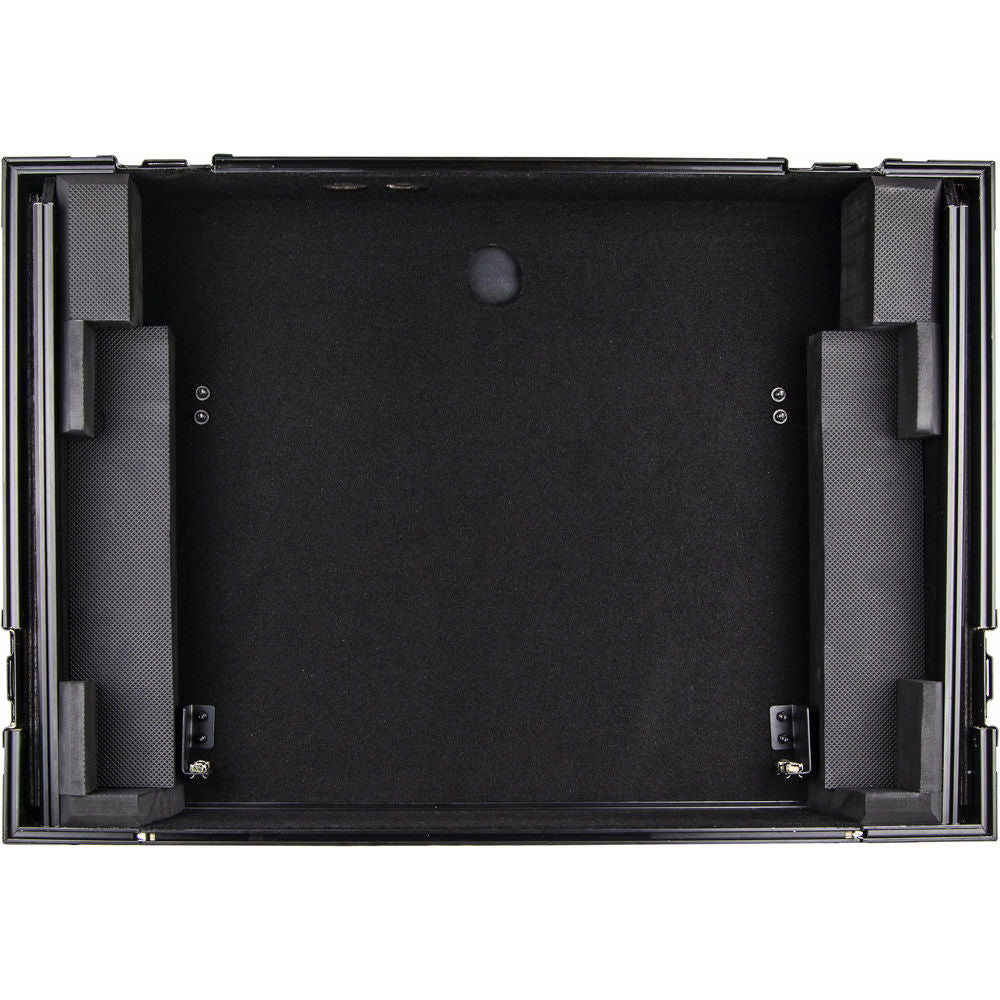 Odyssey FZGSPIDDJ8001 Flight Zone Glide Style Flight Case for Pioneer DDJ-800 w/ 2U Rack - Black